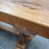 1950s mountain table in solid elm