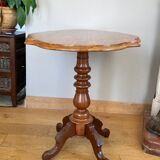 19th century violin pedestal table with tilting top