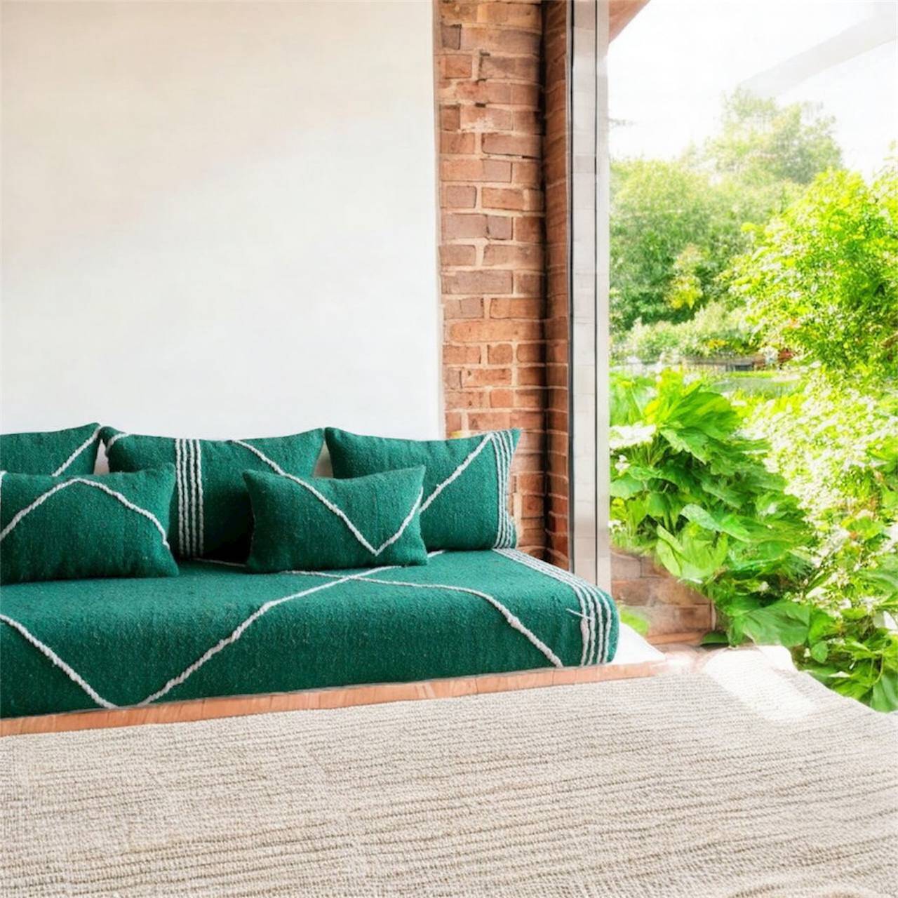 Moroccan Heritage Reimagined – Malachite Green Znafi Lounge Seating