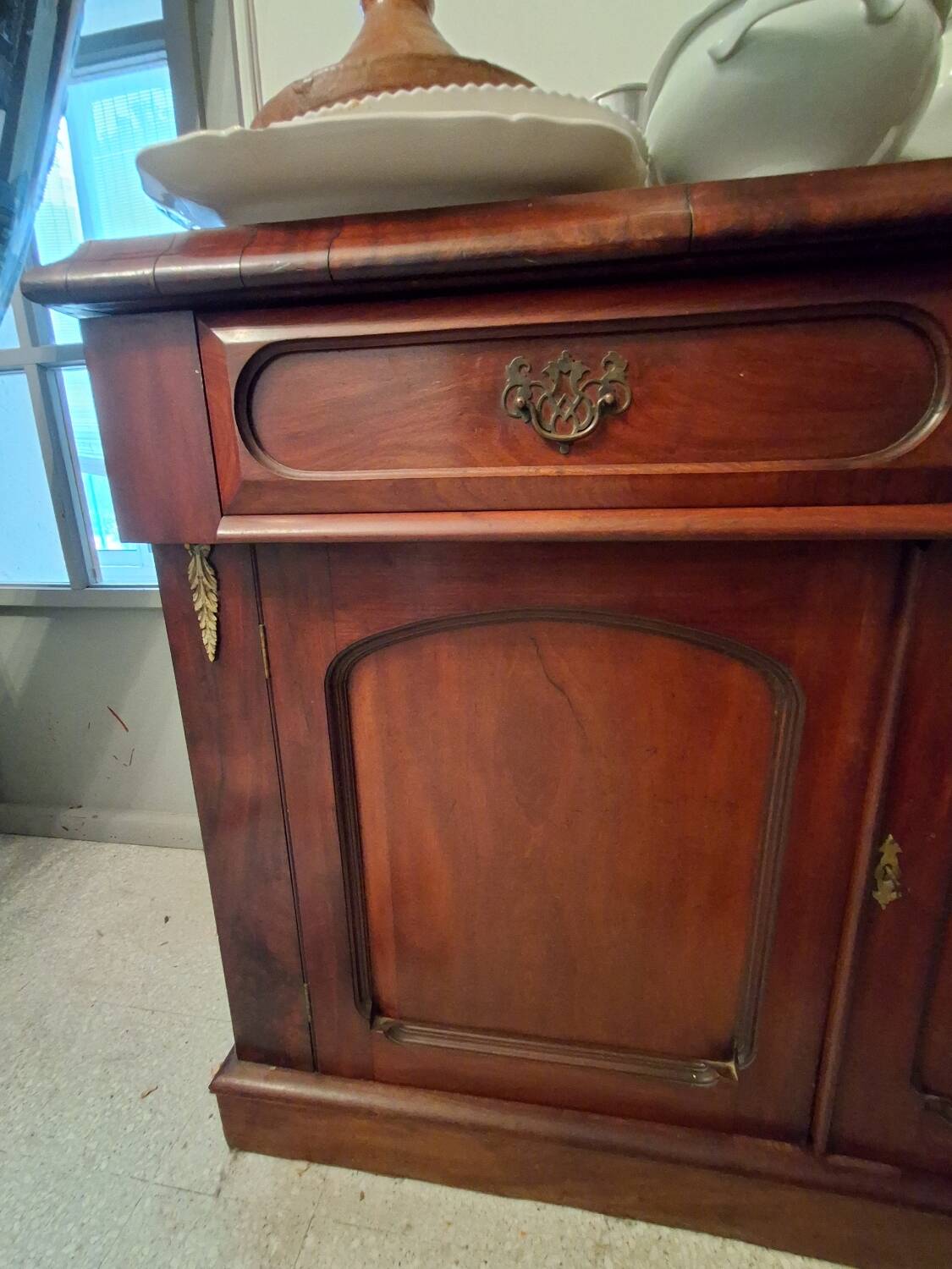English buffet in mahogany