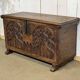 18th-century oak chest with Gothic decoration