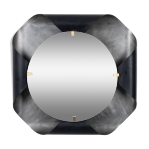 Miroir en métal courbé