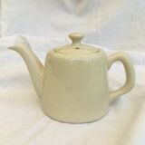 "Selfish" cream-colored teapot