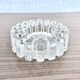 Glass ashtray with ICE pattern by Pukeberg, Swedish design, Scandinavian.