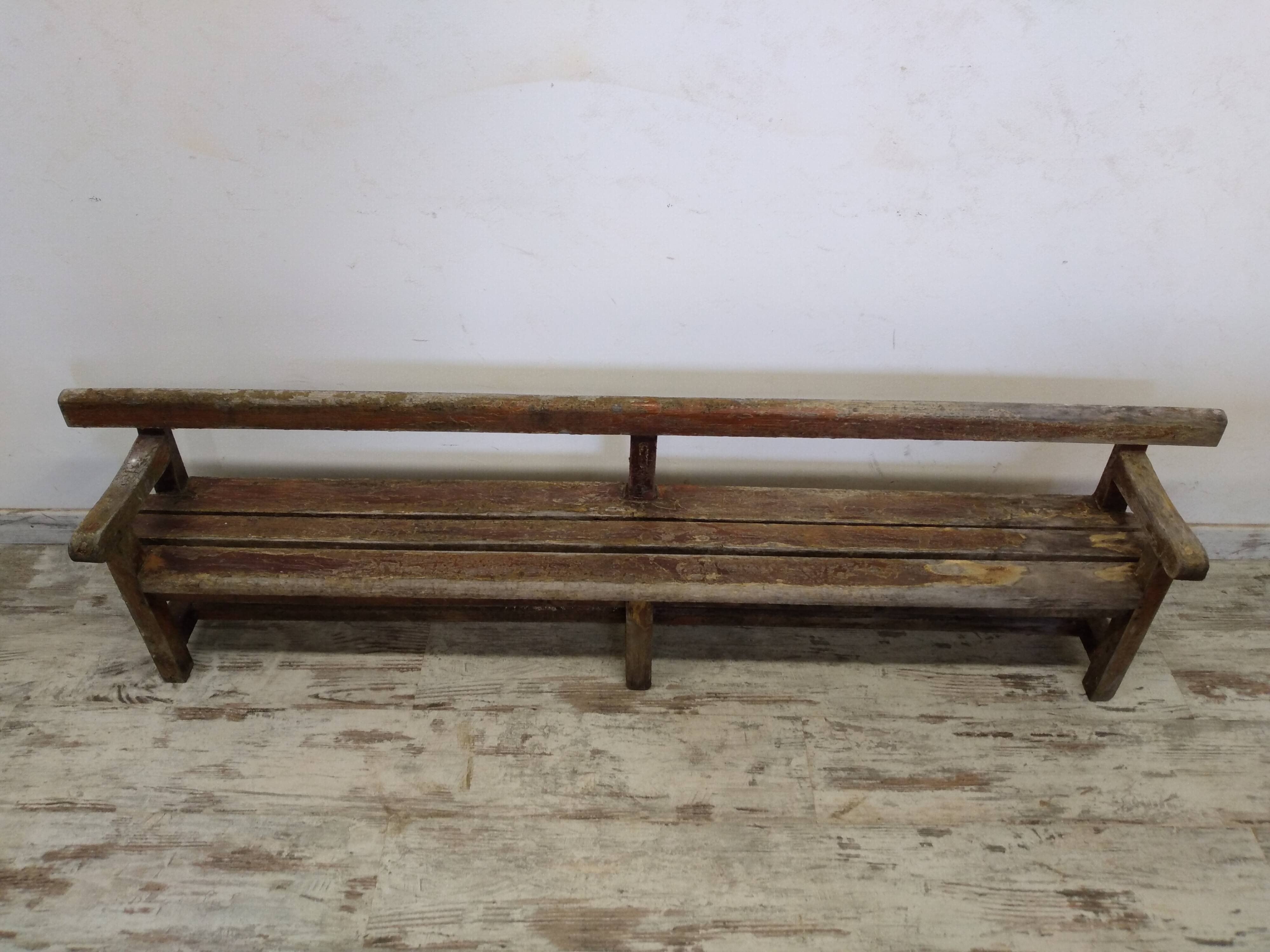 Antique wooden bench
