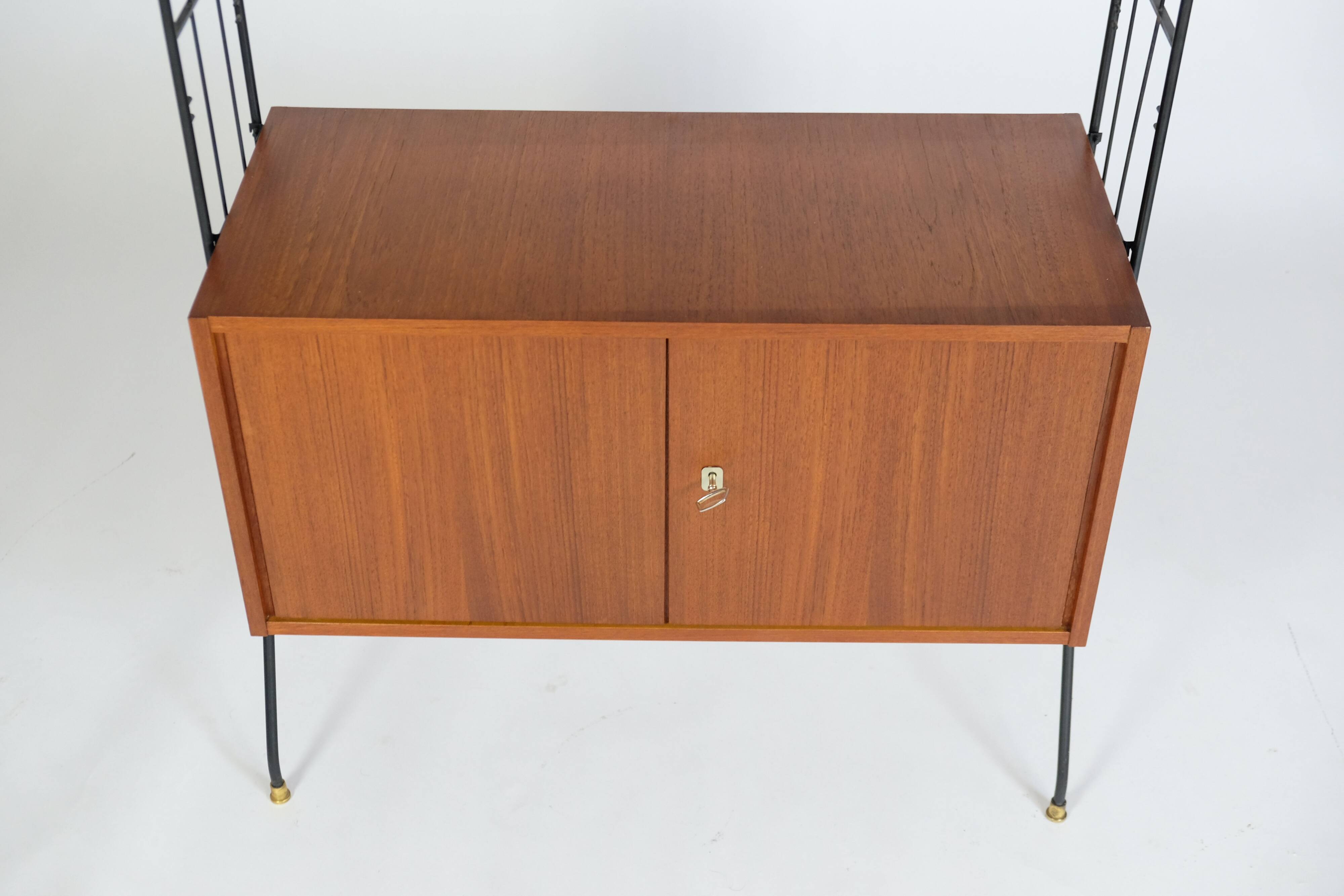 MidCentury Teck Regalsystem 60er Design Vintage Freistehend Regal