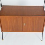 MidCentury Teak Regalsystem 60er Design Vintage Freistehend Regal