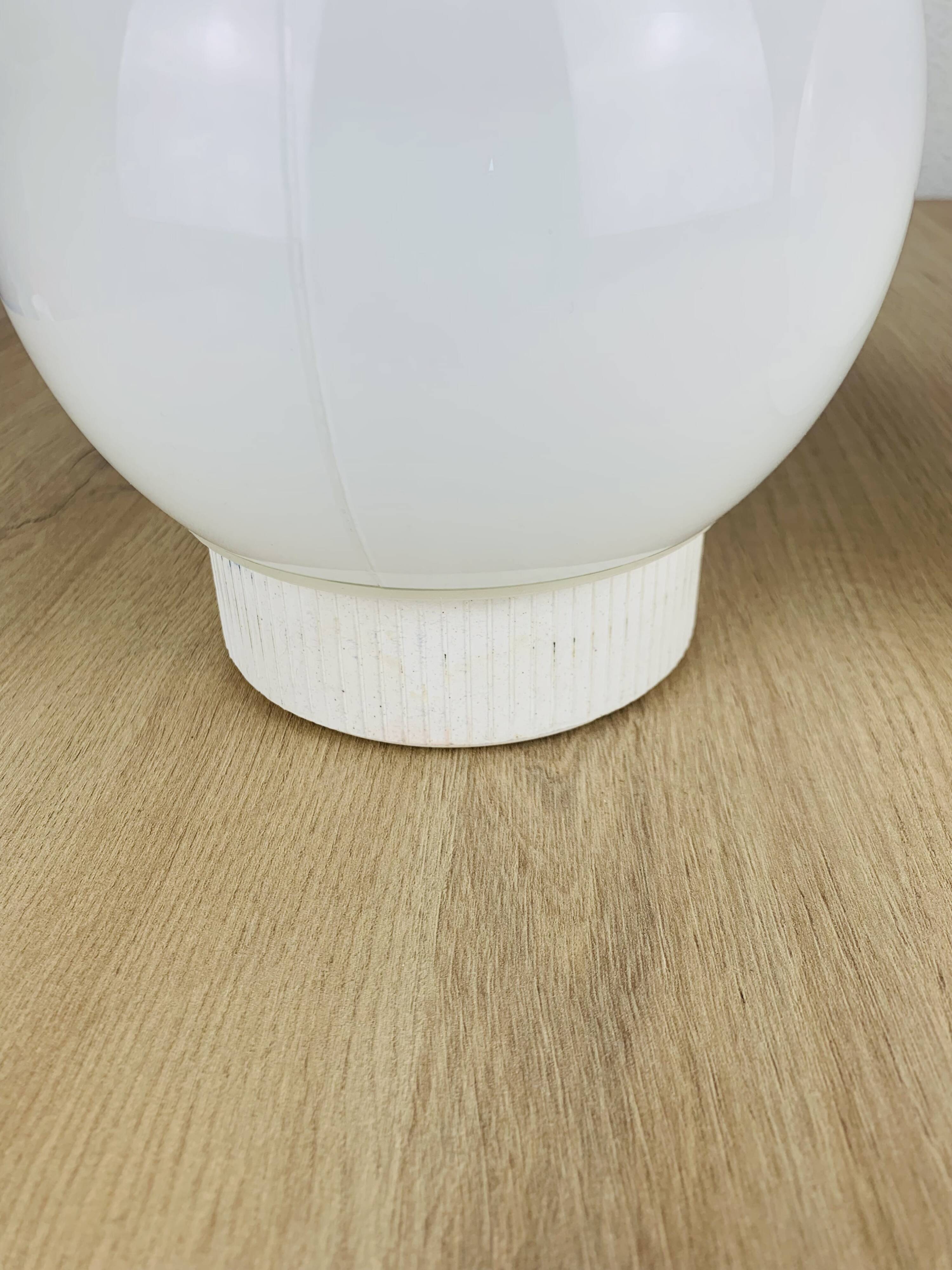 Pair of vintage opaline globe wall lights, ceiling lights