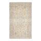 1970s Vintage Turkish Oushak Handmade Wool Cotton Beige Area Rug 171x282