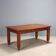 Antique walnut desk with brown leather, Italy, 19th century