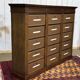 Oak cabinet from the early 20th century at support height.