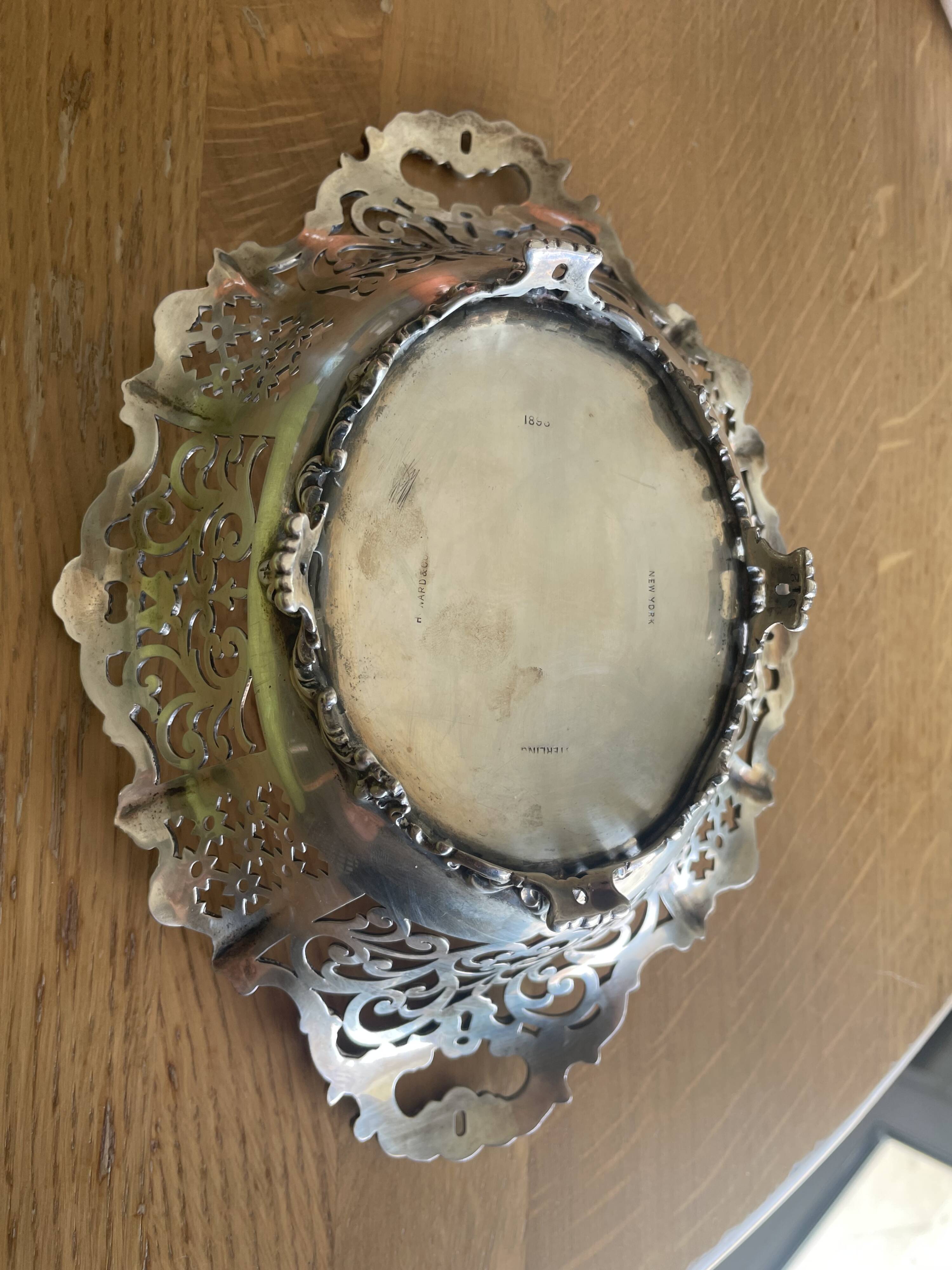 Sterling silver openwork basket – Howard & Co, New York, circa 1890