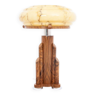 Lampe Art Déco unique, Pologne, années 1950.