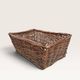 Rectangular wicker basket