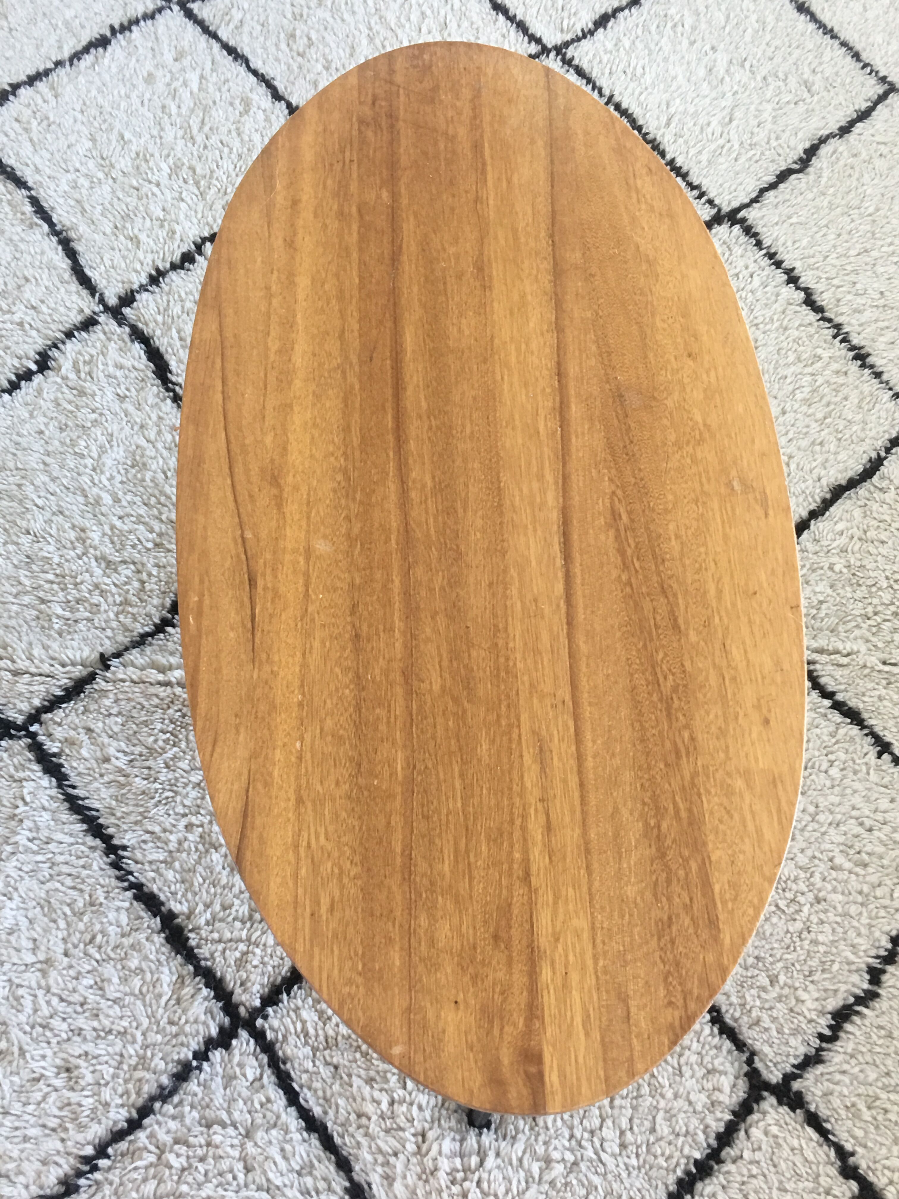 Vintage oval coffee table