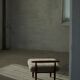 Eivind A. Johansen, oak footrest with light lambswool padding for FDB Møbler