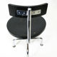Architects chair with tubular steel frame, height adjustable