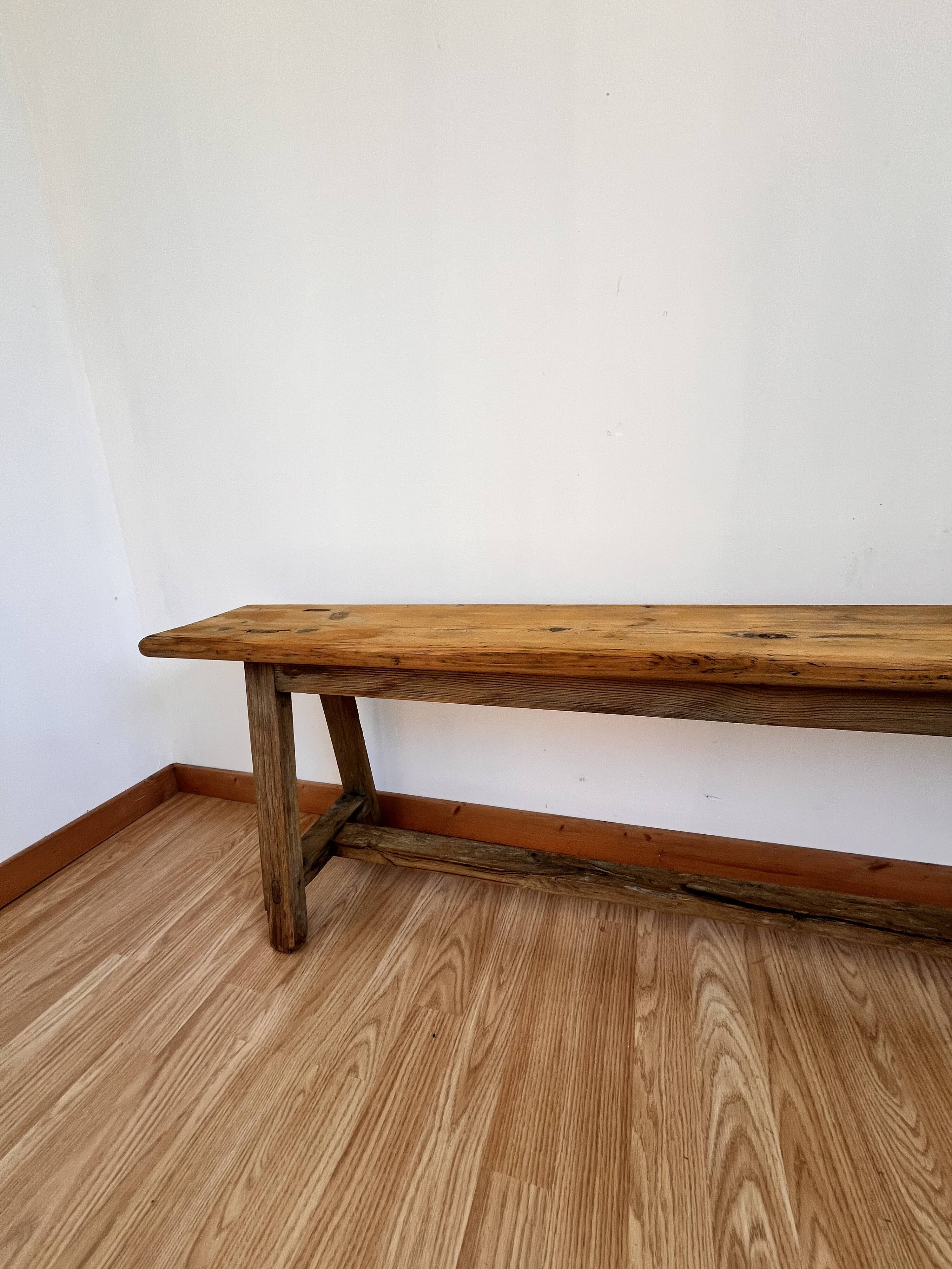 Wooden bench