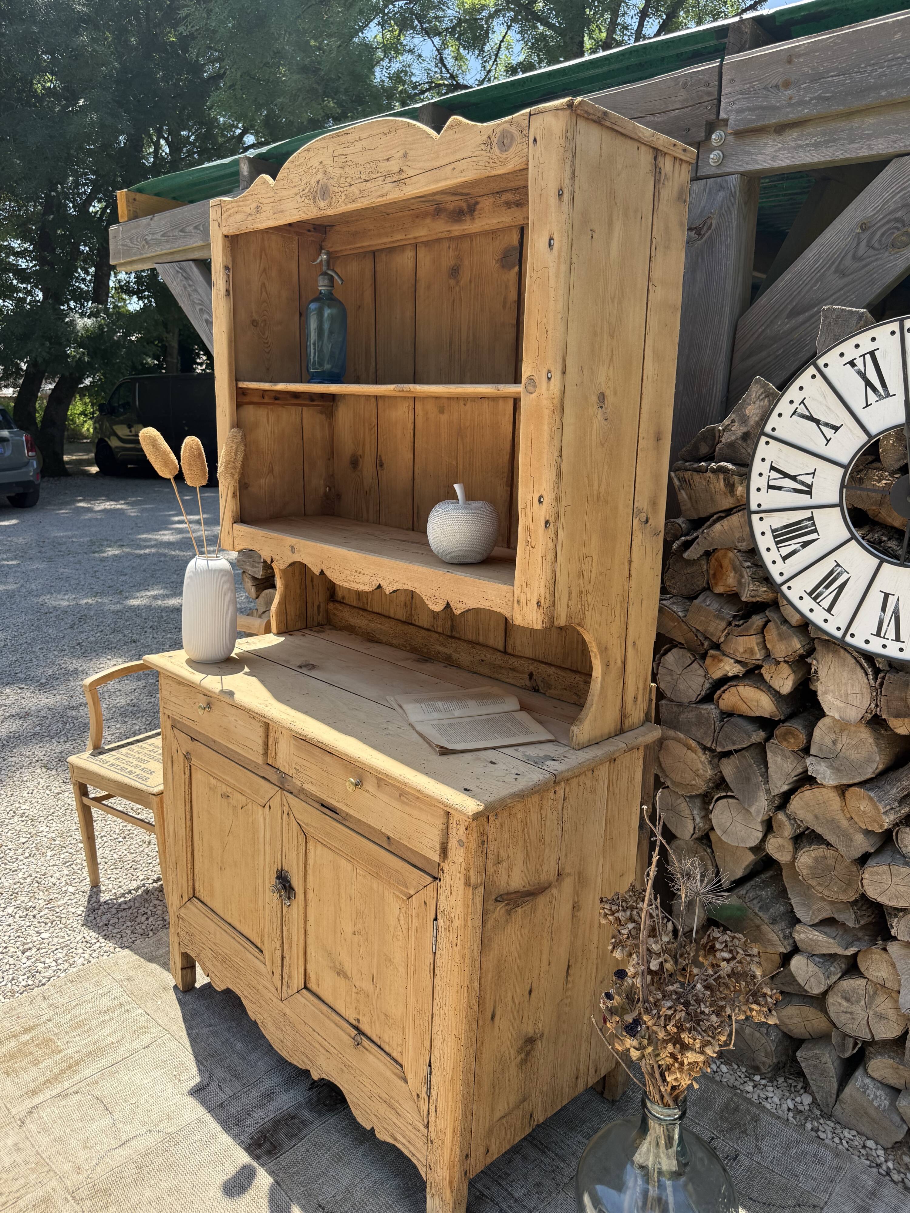Solid wood sideboard / Two-body buffet