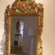 Miroir d'époque Louis XVI en bois doré 117x220cm