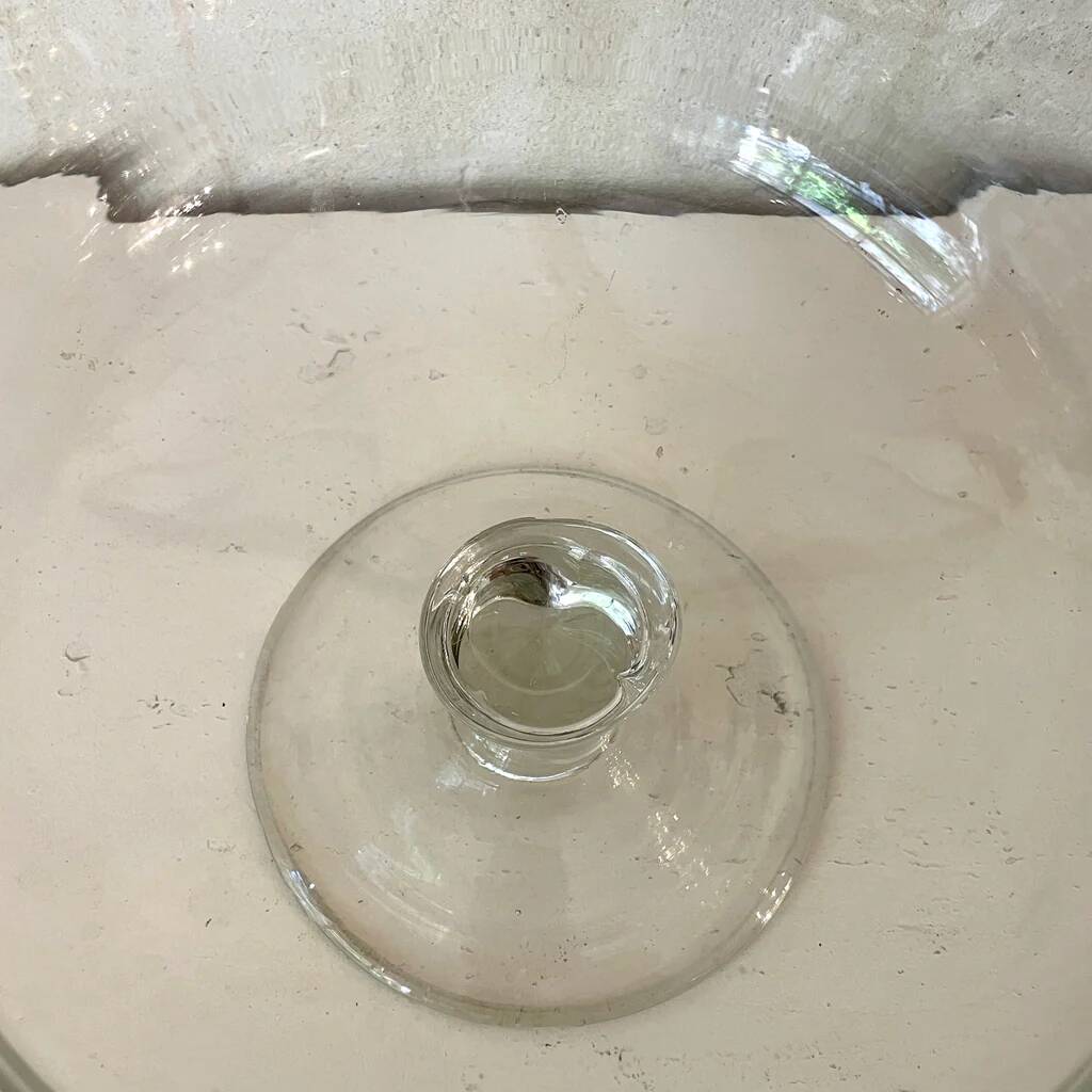 Large blown glass bowl from La Rochère