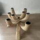Scandinavian wooden chandelier with 8 branches