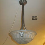 Lampadario vetro opalino
