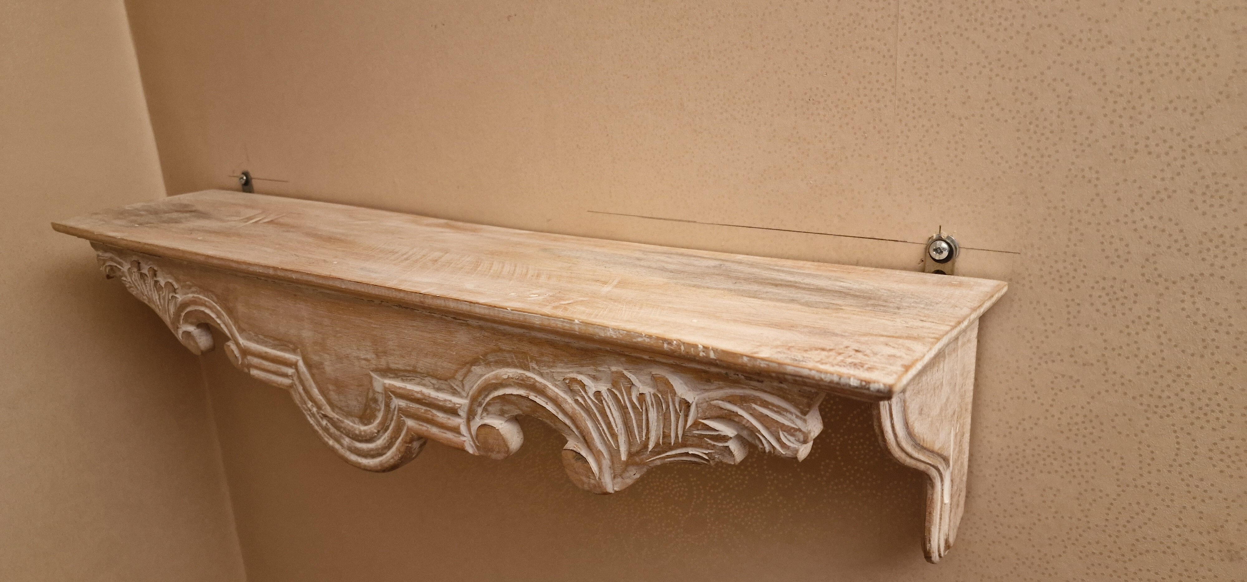 White white white wall shelf