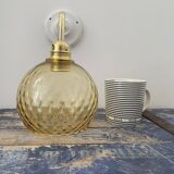 New electrified golden globe wall lamp