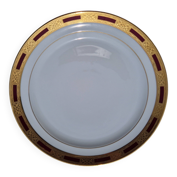 Fine porcelain pie dish, Arc de Triomphe model, La Table Impériale