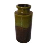 Vase West Germany khaki and brown