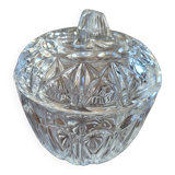 Diamond Pressed Glass Sugar Bowl – Circa 1950