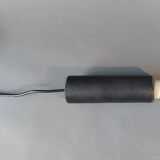 1950 pendant light in metal covered in vintage skaï.