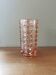 Vase vintage en verre rose