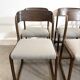 Lot de six chaises « traîneau » Baumann assises restaurées