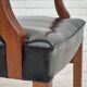 1960s, Danish armchair, original very good condition, teak wood, artificial leather.