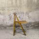 Vintage folding chair in wood by Aldo Jacober