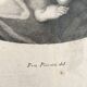 Gravure 18e d’après Raphaël, cadre bois vitré