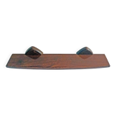 Antique and authentic vintage wooden bathroom shelf from the 70s