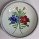 Set of five old hollow plates in glazed ceramic, nineteenth century, 23 cm