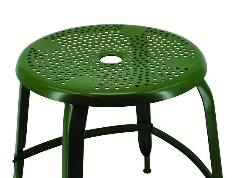 Stool Nicolle perforated wide seat