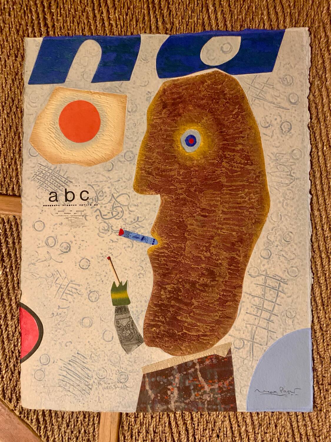 Max Papart - ABC - Mixed technique - signed