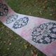 Vintage Turkish hallway rug 105x771 cm