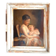 Portrait primitif d'une femme et d'un enfant