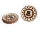 Lot 7 Flat Plates Boch Louvière Kimono Tulip Brown Flowers Vintage