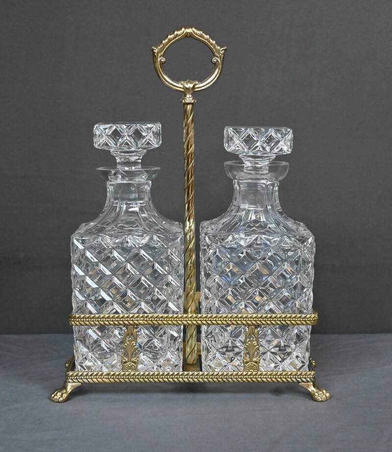 Bronze and Crystal Liquor Cabinet – Late 19th Century