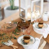 Set of 5 camel coffee cups "Arum"