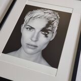 Fashion photography, portrait, Petra Bernardi, framed under glass, 32 x 41 cm