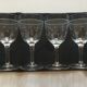 Série de 4 verres de cristal décor gravé 18e