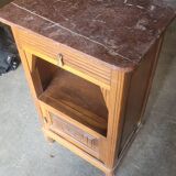 Bedside table with pink marble